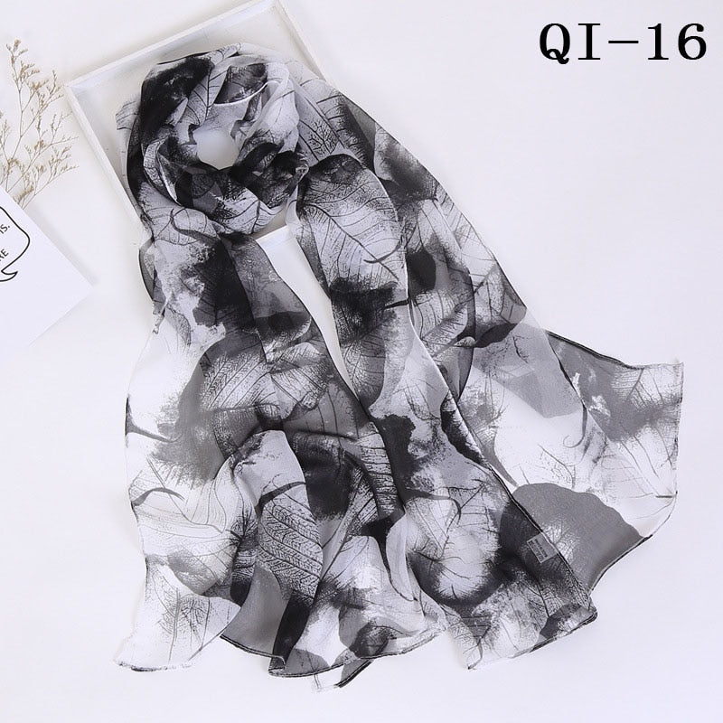 Elegant Light Fashion Multifunction Gradient Chiffon Georgette Scarf Shawl Foulard