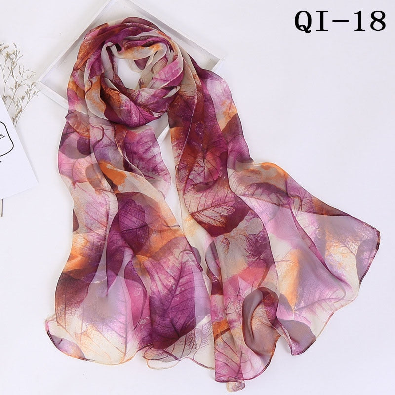 Elegant Light Fashion Multifunction Gradient Chiffon Georgette Scarf Shawl Foulard