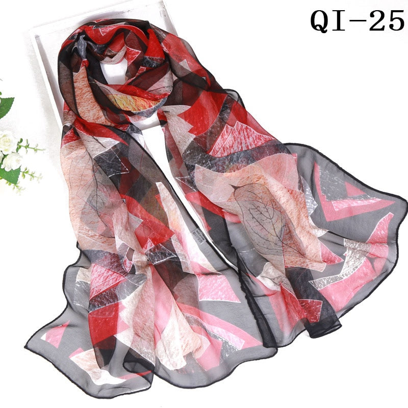 Elegant Light Fashion Multifunction Gradient Chiffon Georgette Scarf Shawl Foulard