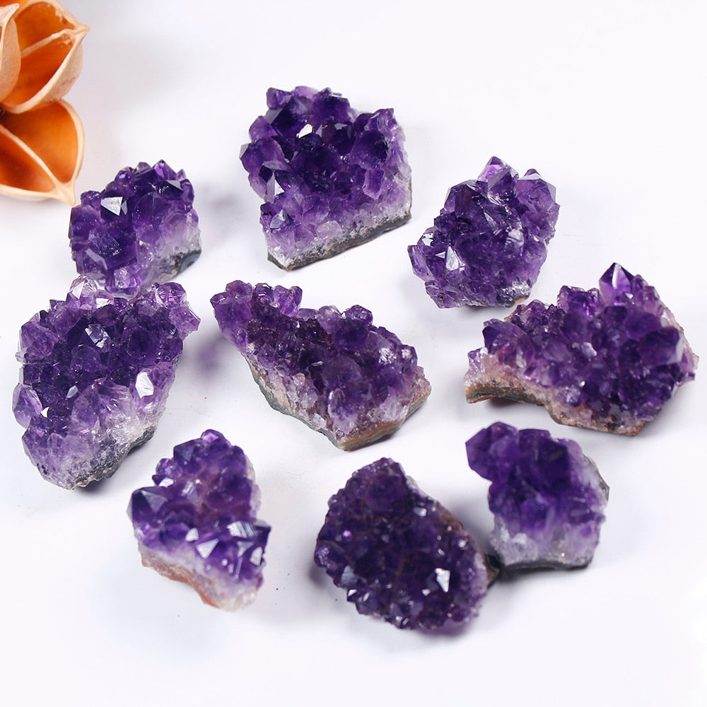 Healing Natural Raw Amethyst Crystal Gemstone Cluster