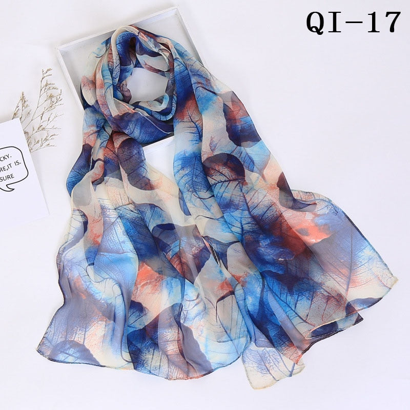 Elegant Light Fashion Multifunction Gradient Chiffon Georgette Scarf Shawl Foulard
