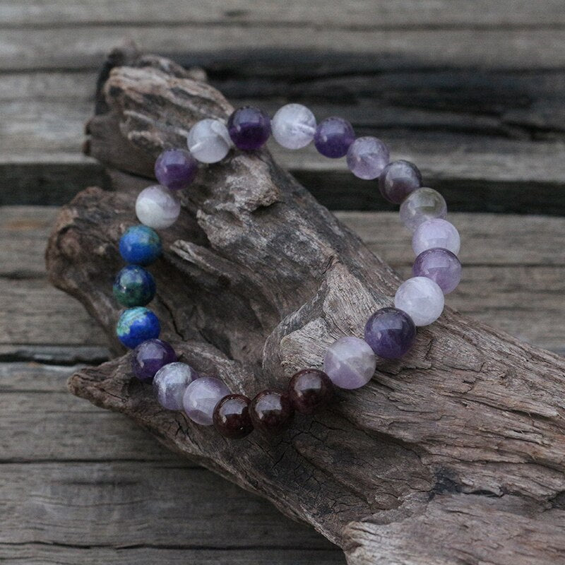 8mm Japamala beads semi-precious stones bracelet and necklace