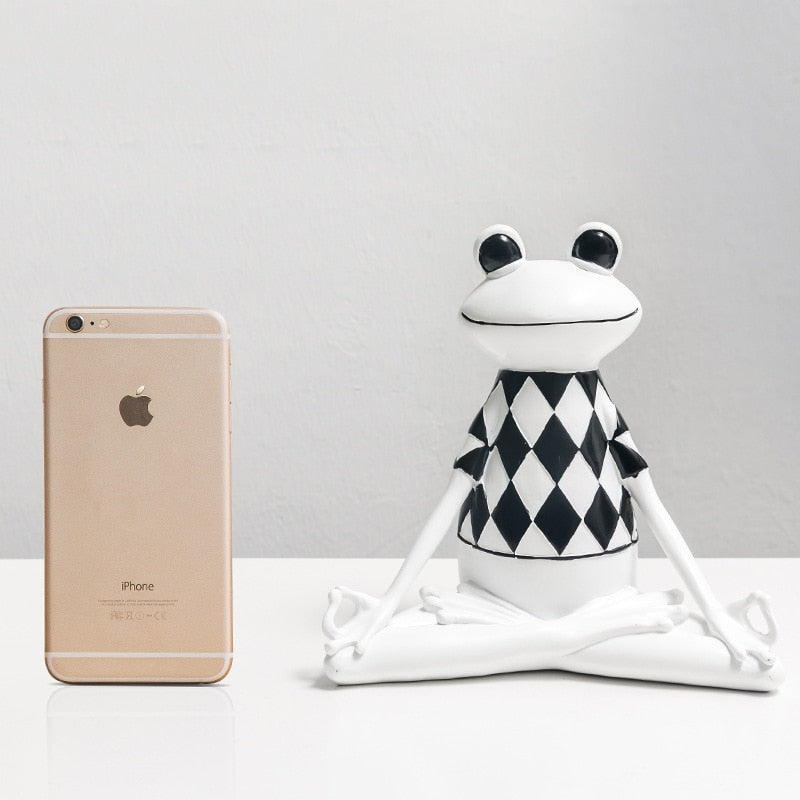 Yoga Meditating Fun Frog Figurine