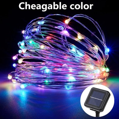Multi Colour Osiden LED Solar Waterproof Outdoor Fairy Lights Strings