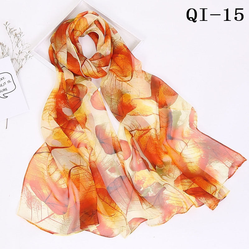 Elegant Light Fashion Multifunction Gradient Chiffon Georgette Scarf Shawl Foulard