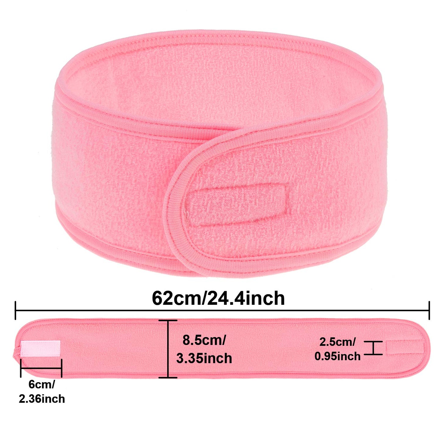 Dimensions Adjustable Stretchy Face-Wash Spa Make-Up Headband And Mask Brush