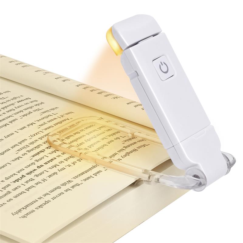 Bookmark USB Chargeable Portable Clip Book Reading LED Light Adjustable Brightness