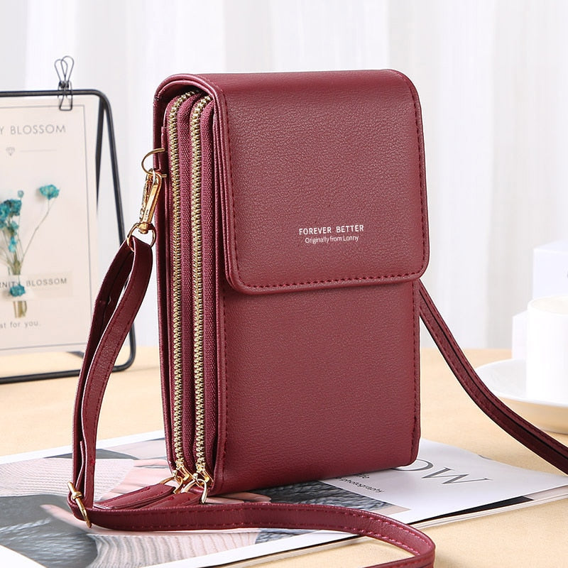 Bordeaux Fun Trendy Fashion Versatile Large Capacity Crossbody Shoulder Strap Handbag Purse