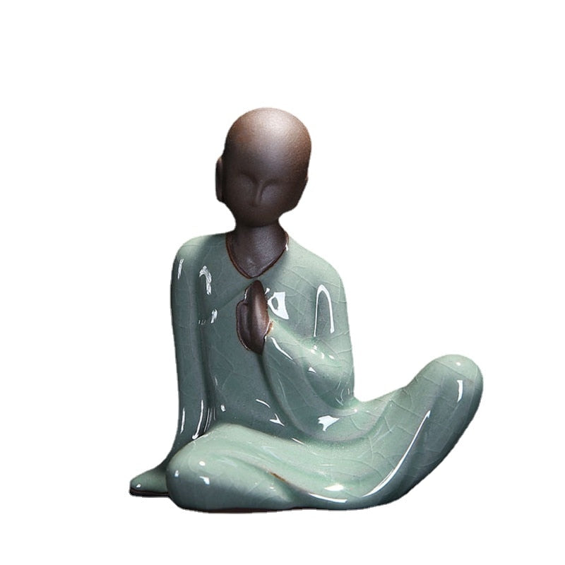 Elegant Small Ceramic Buddha Statue