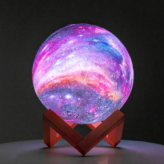 Outstanding Colorful Galaxy Moon Globe Ambiance Night Lamp Light LED 3D