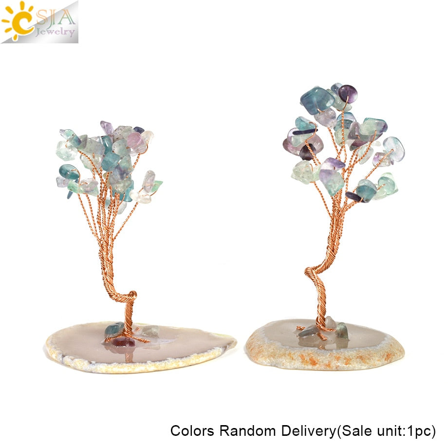 Fluorite Healing Crystals Gemstones Trees of Life Money Tree