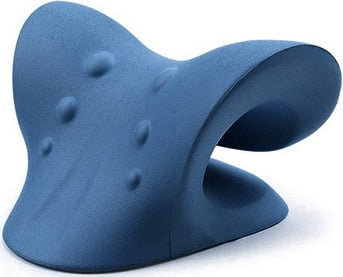 Dark Blue Neck Shoulder Cervical Relaxer Stretcher For Tension Stiffness Relief Cervical Spine Alignment