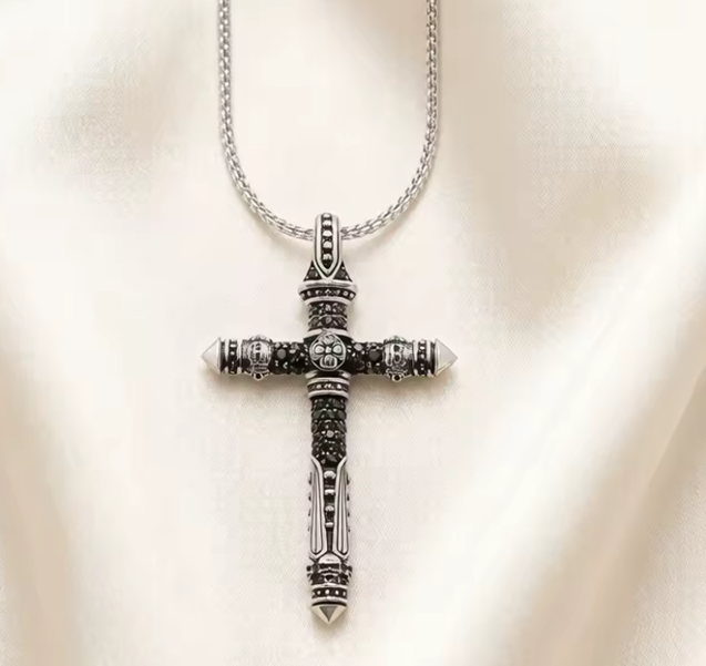 Religious Cross Pendant Or Punk Rock Hip-Hop Fashion Trend Jewelry