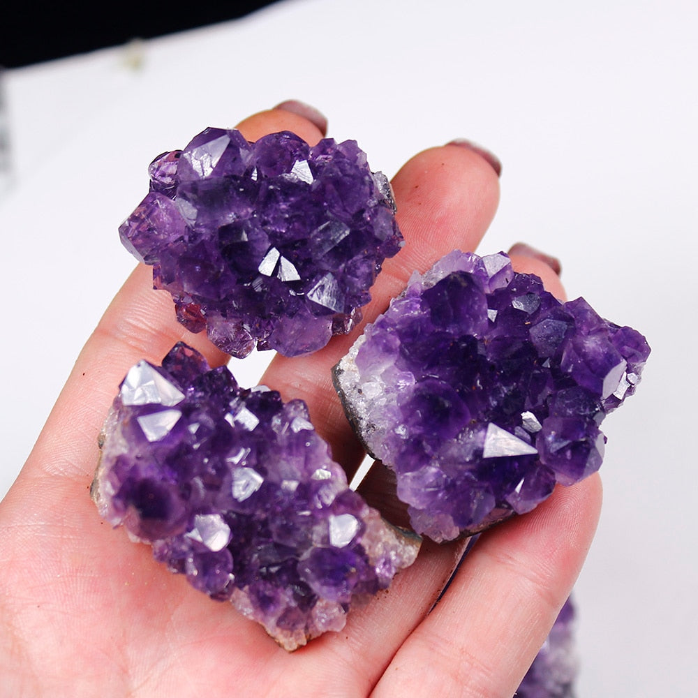 Healing Natural Raw Amethyst Crystal Gemstone Cluster