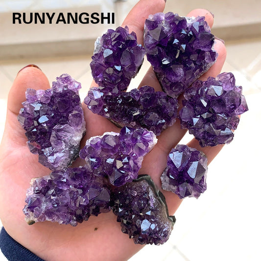 Healing Natural Raw Amethyst Crystal Gemstone Cluster