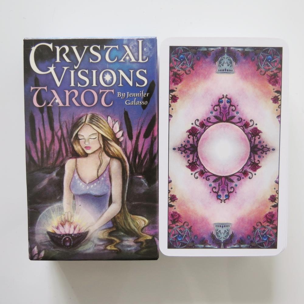 Crystal Visions Beautiful Tarot Oracles Cards For Mysterious Divination Entertainment