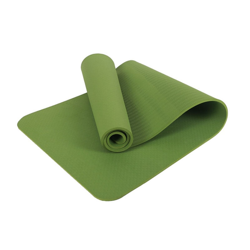 Green Durable High Density Two-Colour Non-Slip Yoga Mat