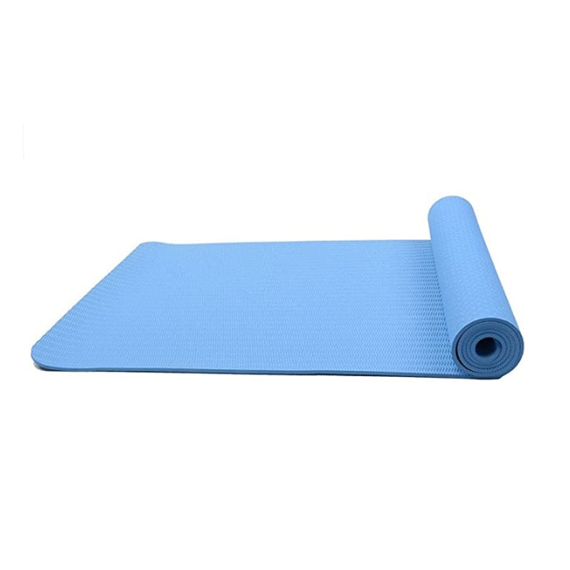 Blue Durable High Density Two-Colour Non-Slip Yoga Mat