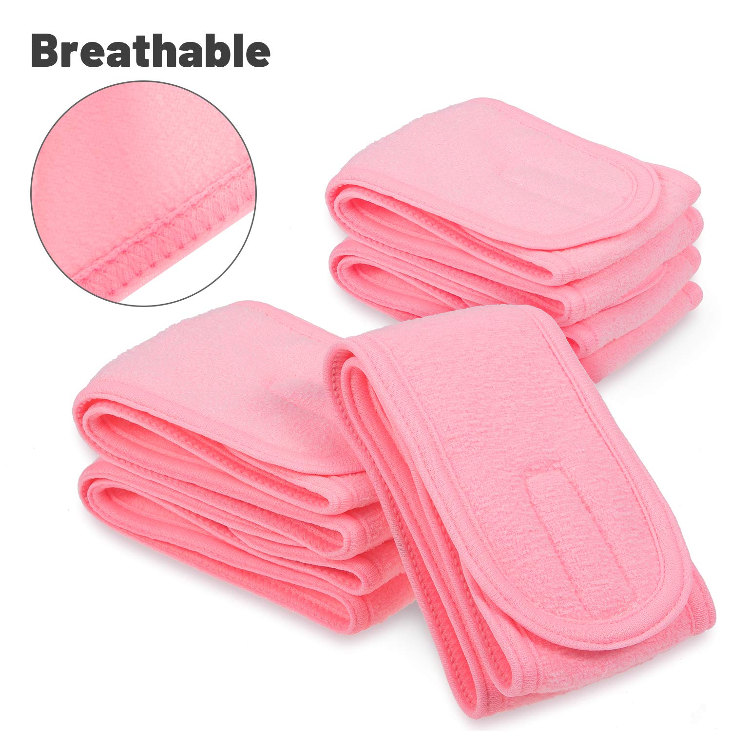 Breathable Material Adjustable Stretchy Face-Wash Spa Make-Up Headband And Mask Brush