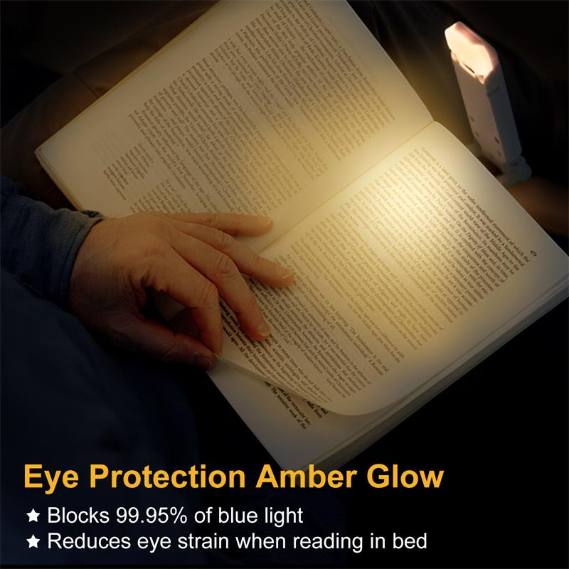 Eye protection USB Chargeable Portable Clip Book Reading LED Light Adjustable Brightness