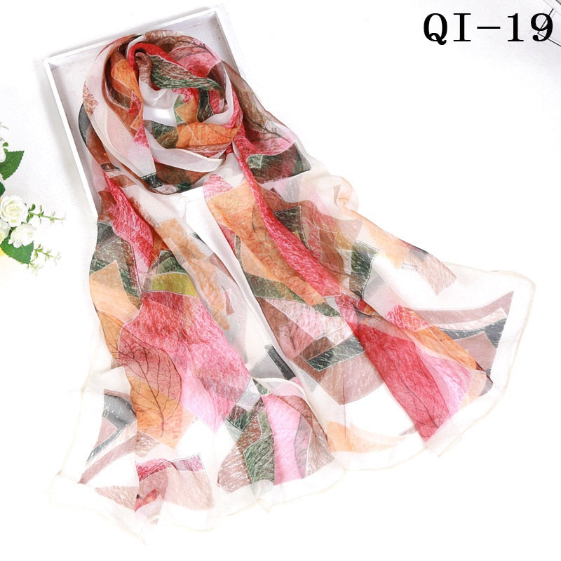 Elegant Light Fashion Multifunction Gradient Chiffon Georgette Scarf Shawl Foulard