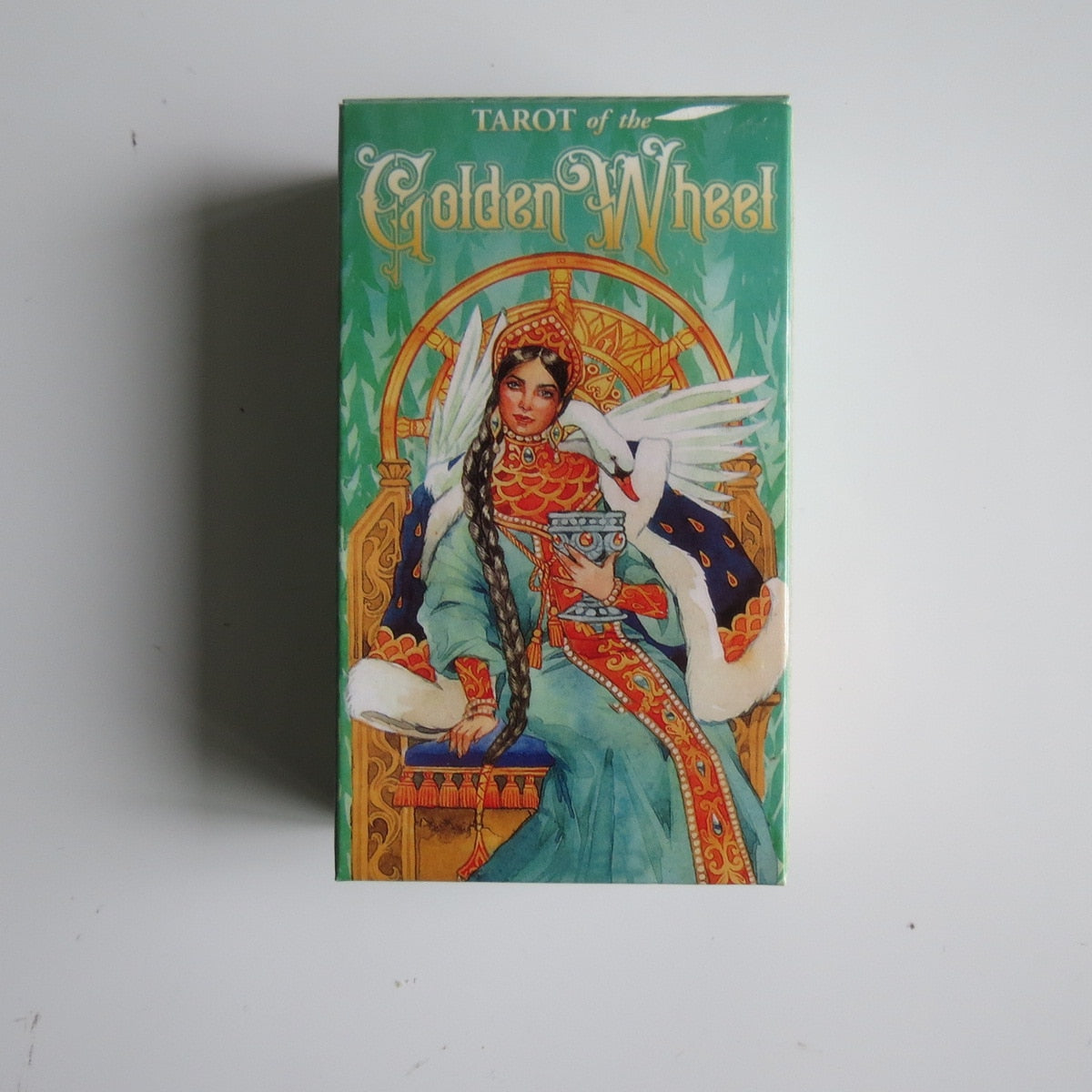 Golden Wheel Beautiful Tarot Oracles Cards For Mysterious Divination Entertainment
