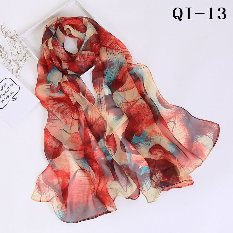 Elegant Light Fashion Multifunction Gradient Chiffon Georgette Scarf Shawl Foulard