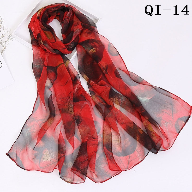 Elegant Light Fashion Multifunction Gradient Chiffon Georgette Scarf Shawl Foulard