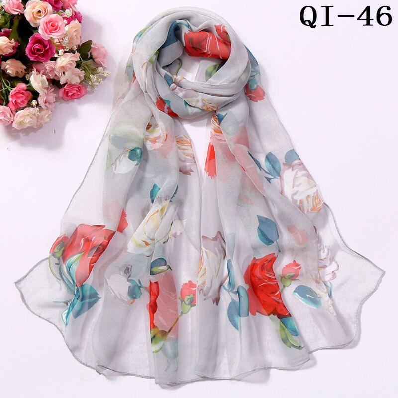 Elegant Light Fashion Multifunction Gradient Chiffon Georgette Scarf Shawl Foulard