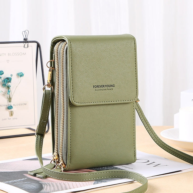 Green Fun Trendy Fashion Versatile Large Capacity Crossbody Shoulder Strap Handbag Purse