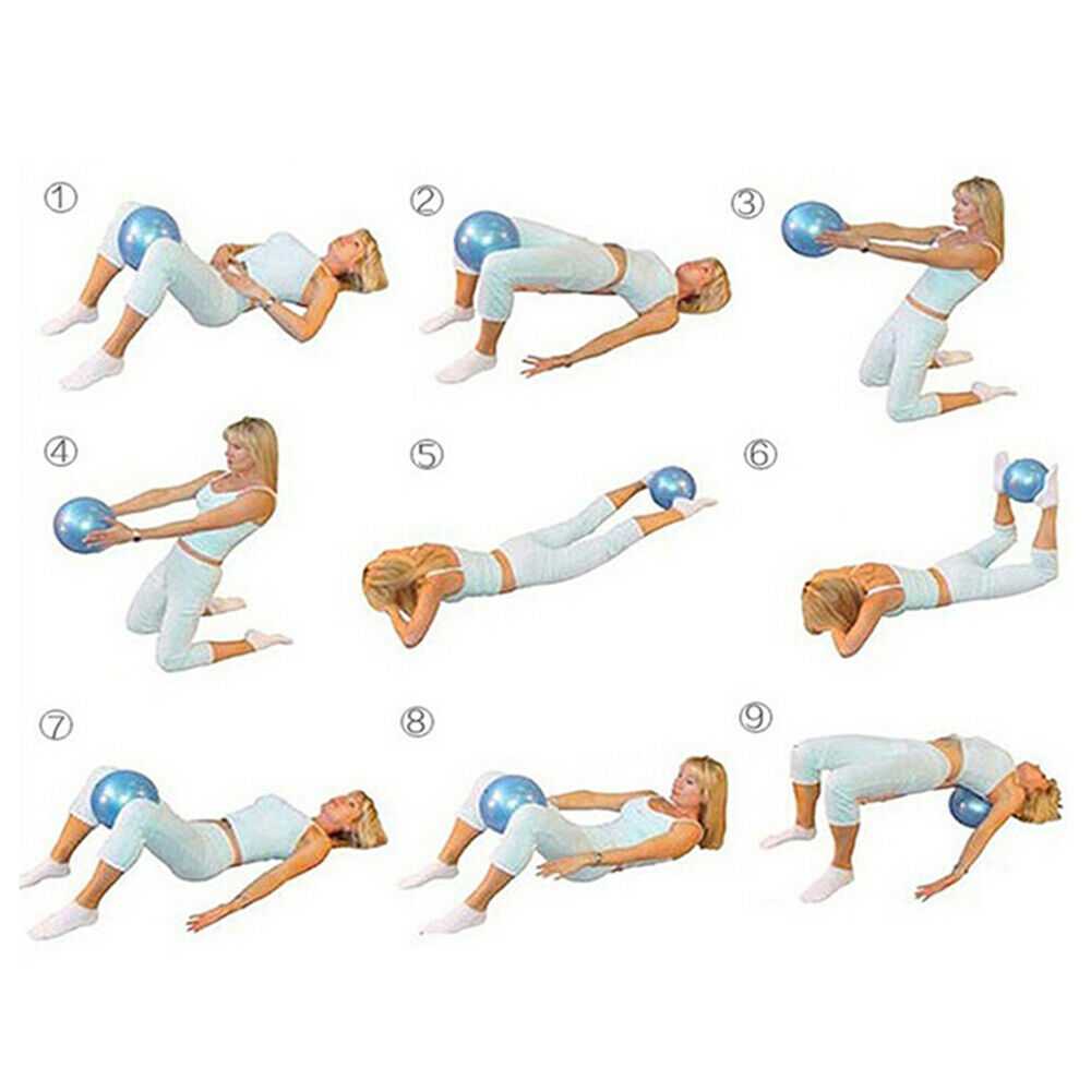 Different Ways To Use Small 25cm Yoga Pilates Fitness Exercise Ball