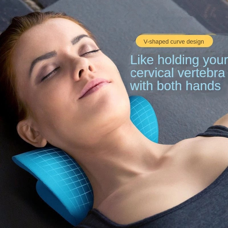 Neck Shoulder Cervical Relaxer Stretcher For Tension Stiffness Relief Cervical Spine Alignment demo