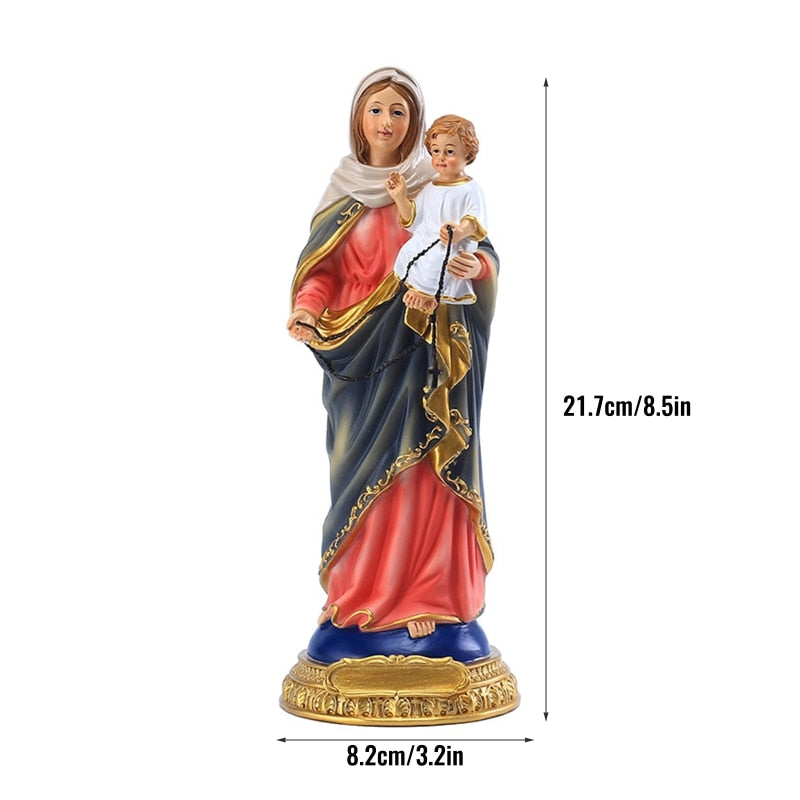 Sizes of Virgin Mary and Baby Jesus Christian Catholic Figurine Statue Ornament