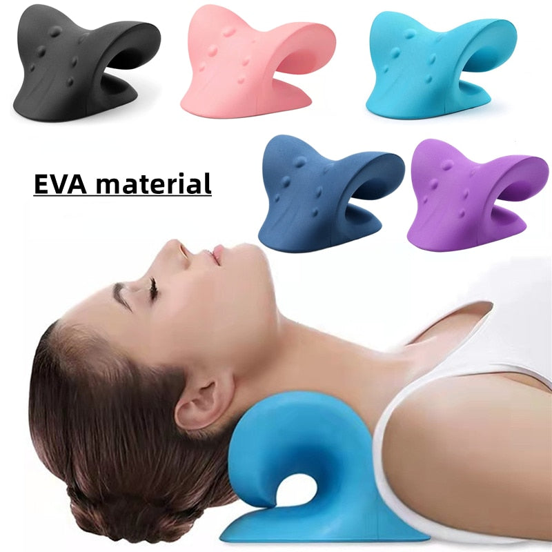 Multiple colours Neck Shoulder Cervical Relaxer Stretcher For Tension Stiffness Relief Cervical Spine Alignment