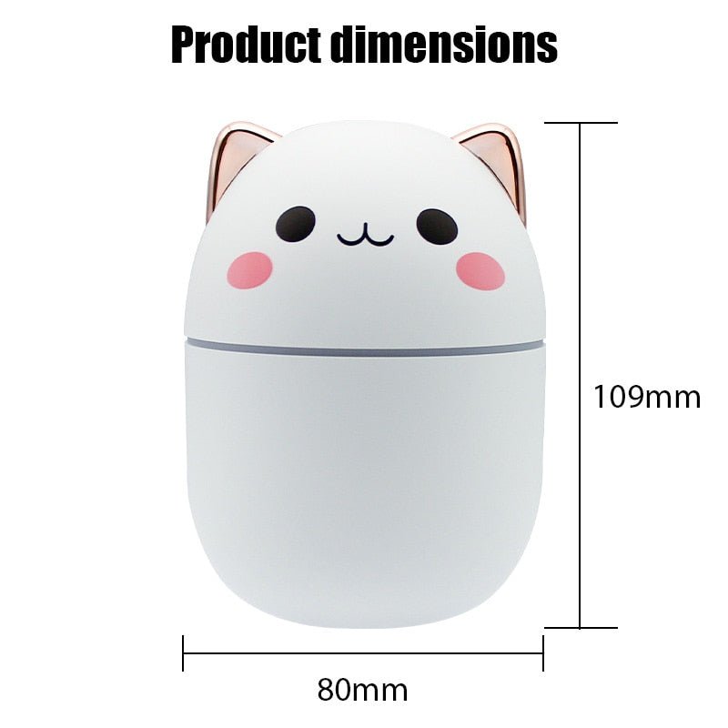 White Kawaii Essential Oil Diffuser/Air Humidifier/Mist Sprayer