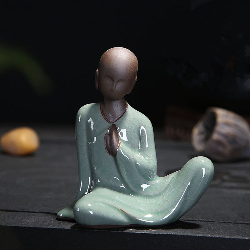 Elegant Small Ceramic Buddha Statue